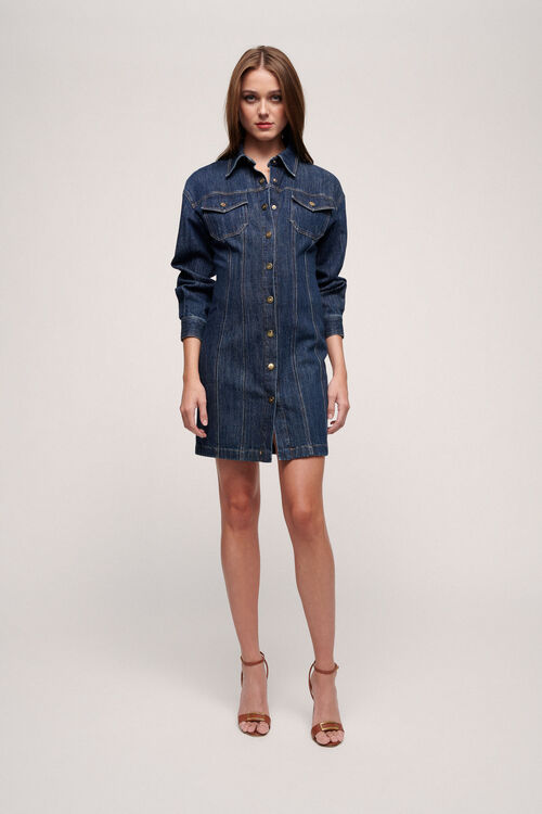 Luisa Spagnoli Paxos - Abito in denim Vendita calda