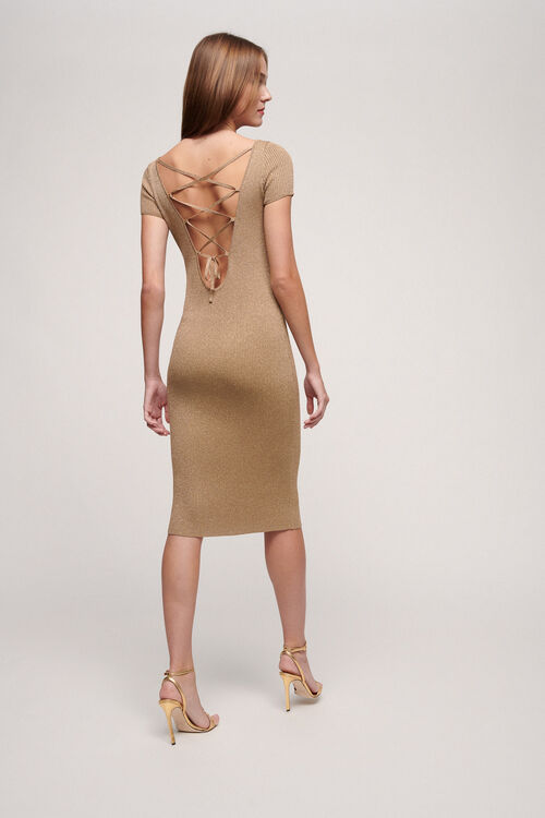 Luisa Spagnoli Chiaro - Abito in lurex Lightning offer