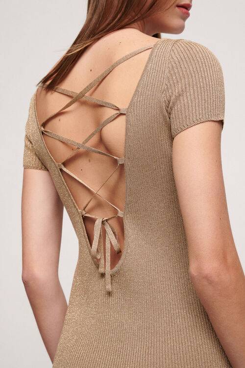 Luisa Spagnoli Chiaro - Abito in lurex Lightning offer