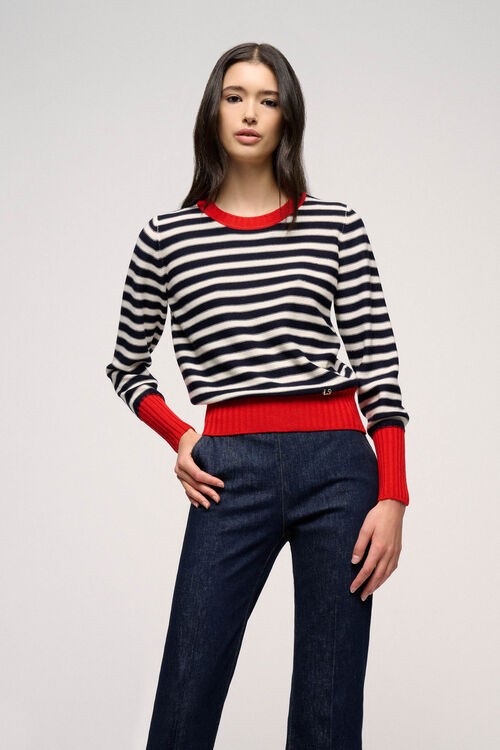 Luisa Spagnoli Muscolo - Pullover a righe Novità