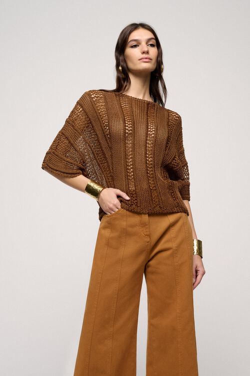 Luisa Spagnoli Cerniera - Top in maglia Presa