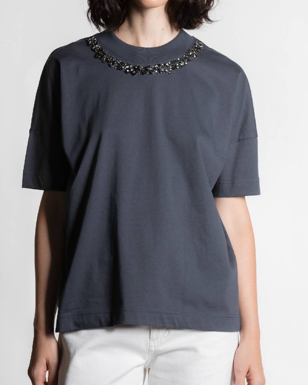 Rialto 48 T-SHIRT CON DETTAGLIO CRISTALLI Hotsell