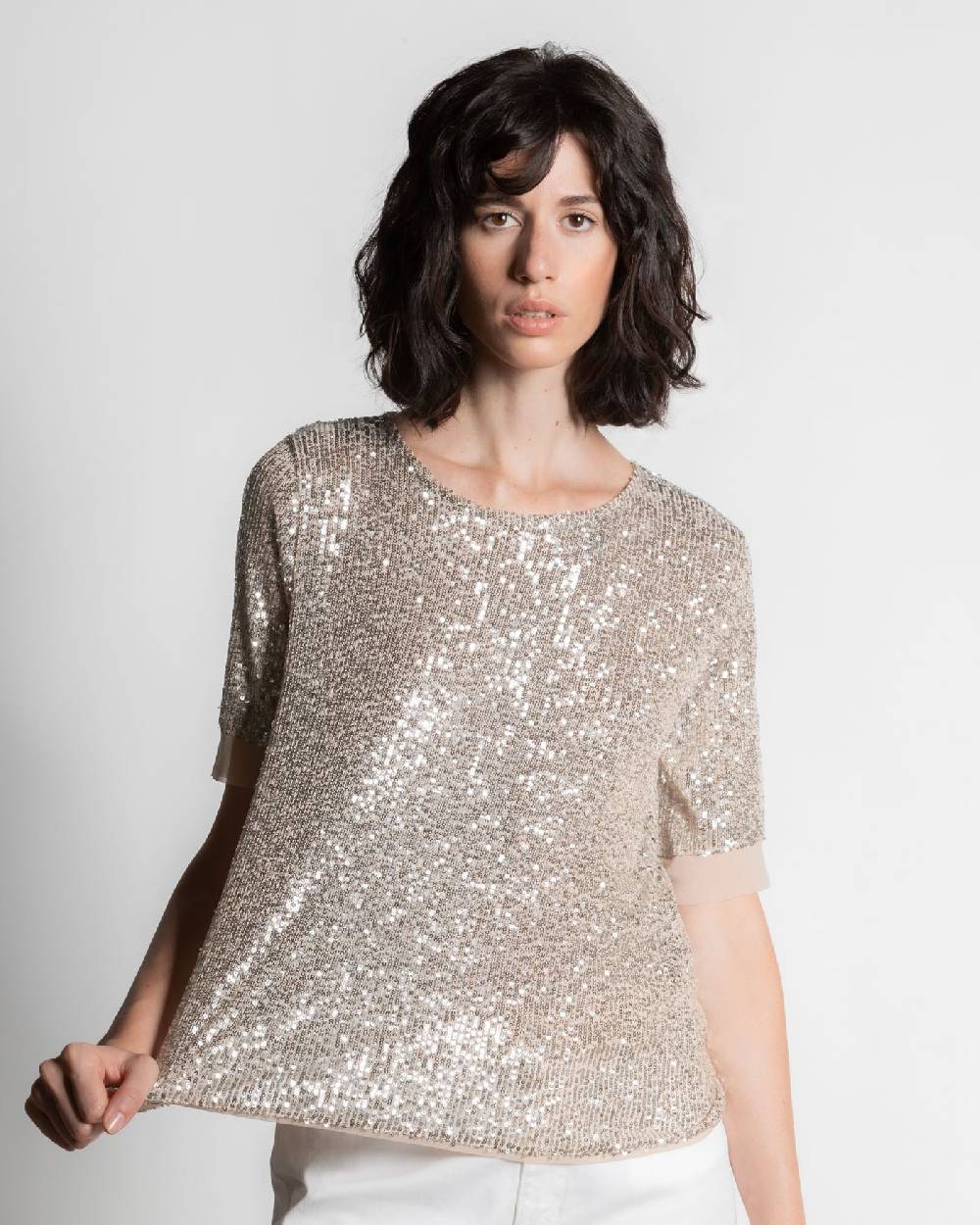 Rialto 48 T-SHIRT CON PAILLETTES Vendite Flash