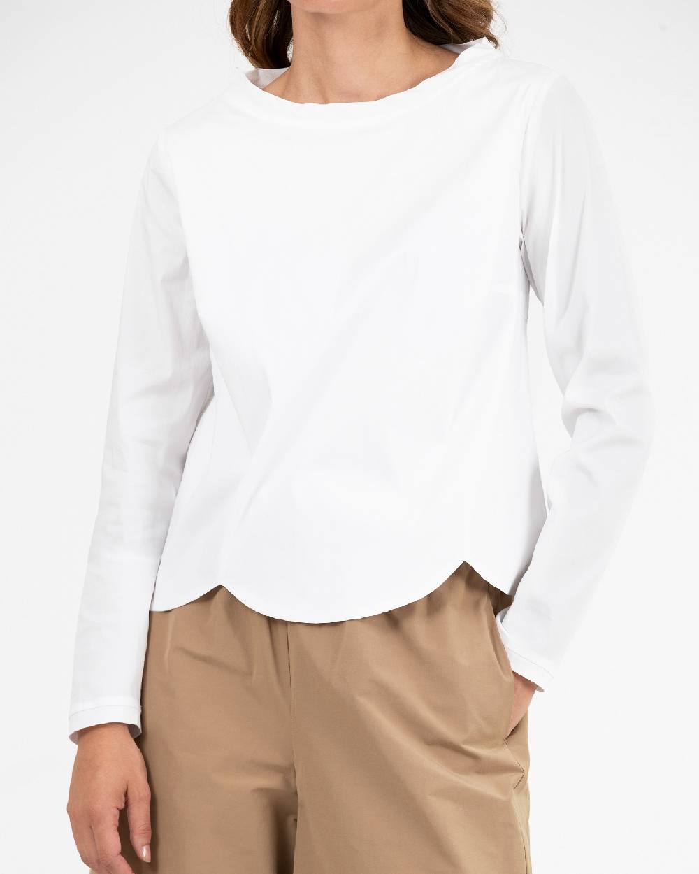 Rialto 48 CAMICIA CON ORLO SMERLATO Saldi Di Fabbrica