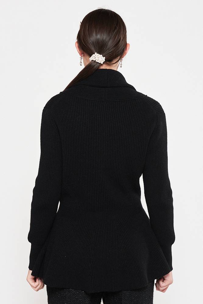 Rrocco Ragni Cardigan con volant Saldi Di Fabbrica