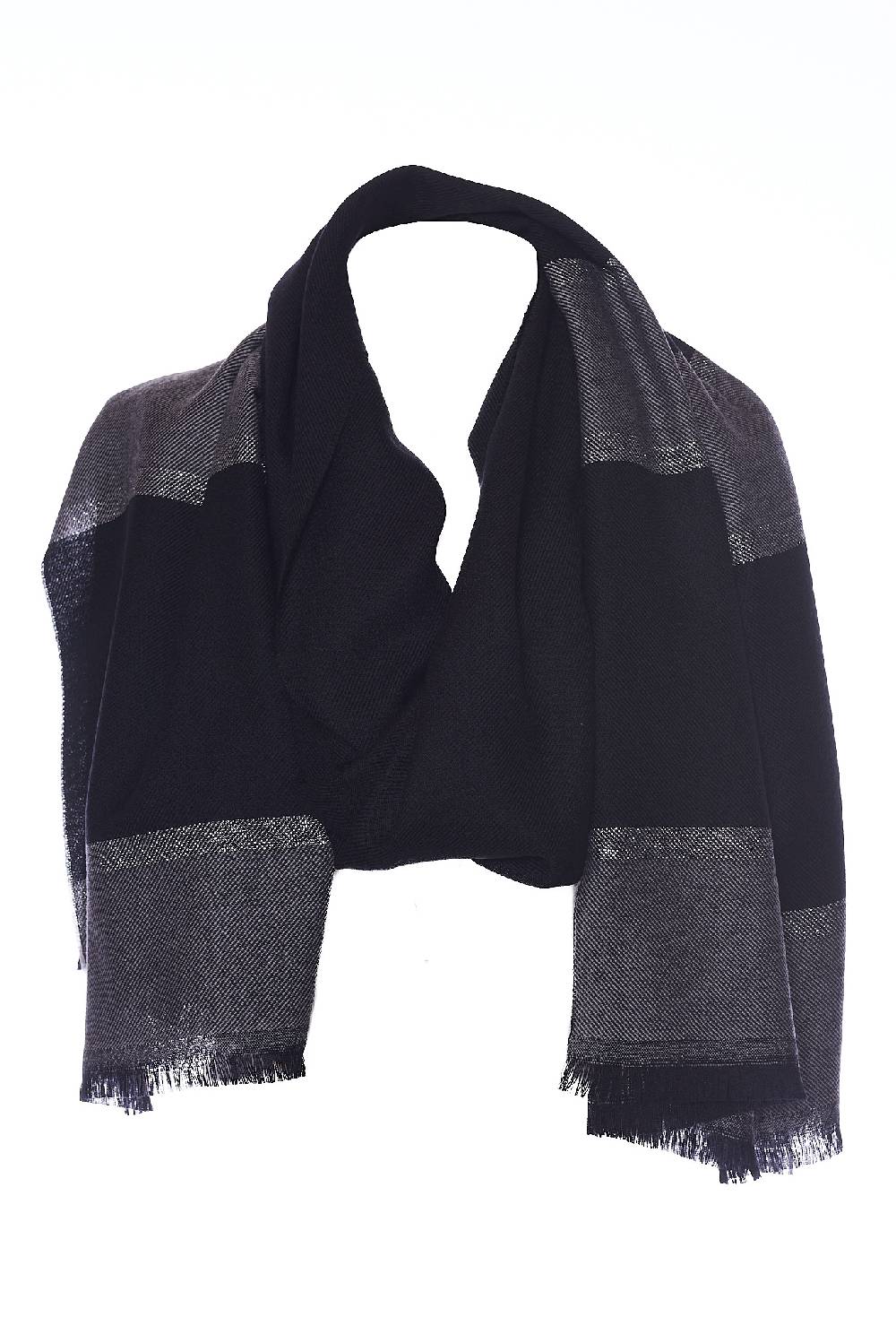 Rrocco Ragni Sciarpa bicolore con lurex Moda