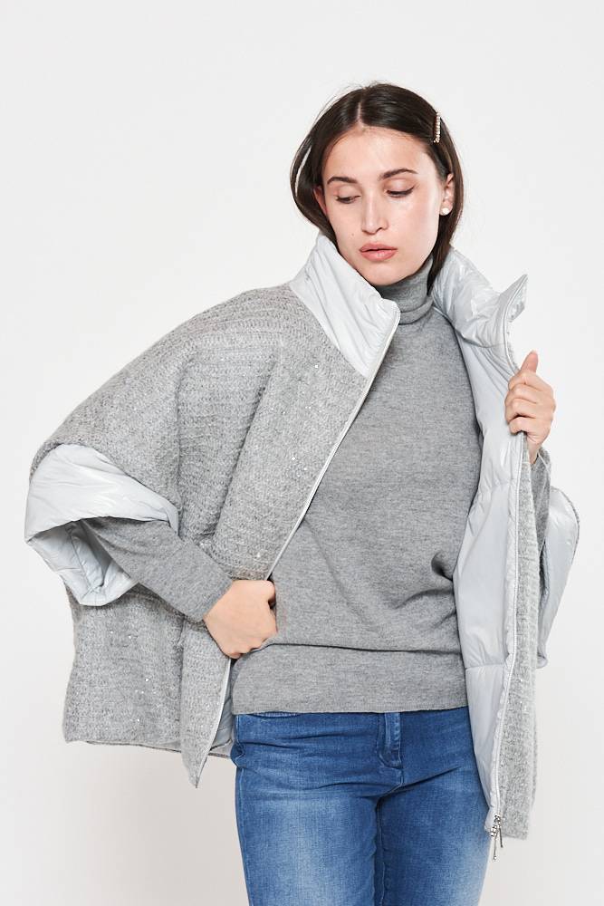 Rrocco Ragni Piumino oversize in filato paillettes Shopping online