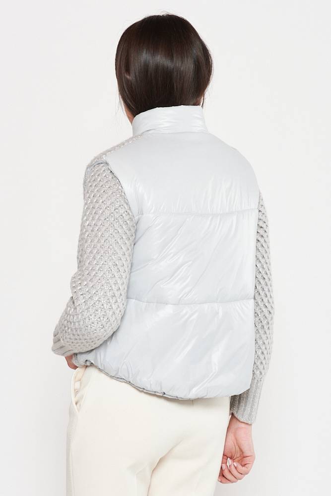 Rrocco Ragni Gilet in lurex imbottito Vendite stagionali