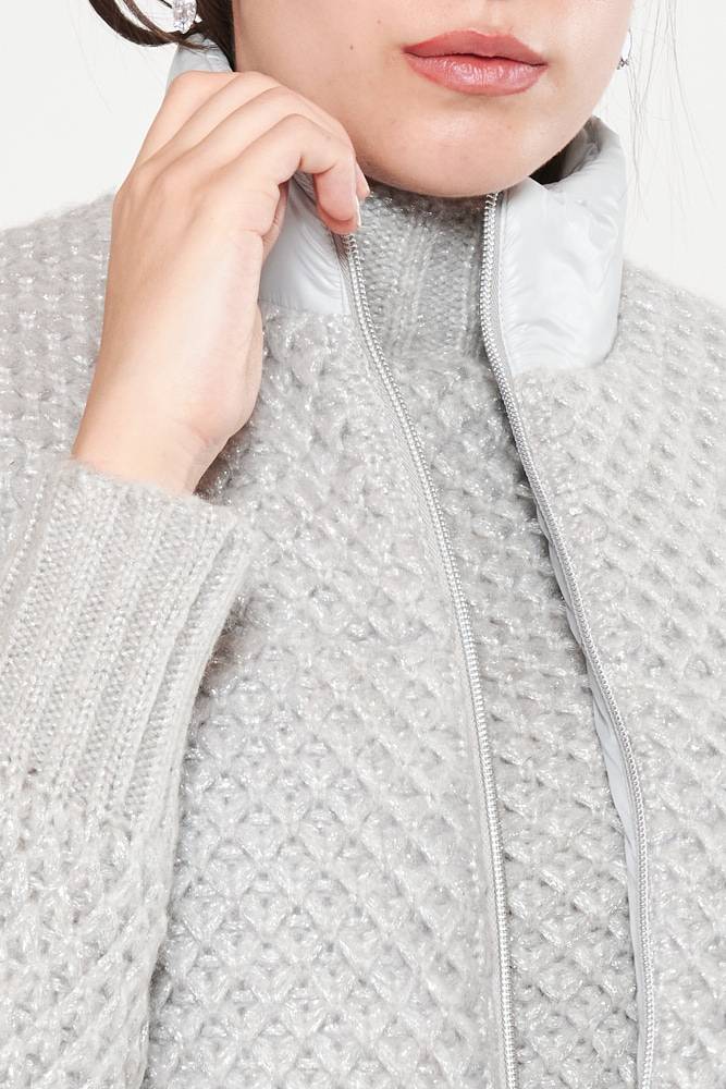 Rrocco Ragni Gilet in lurex imbottito Vendite stagionali