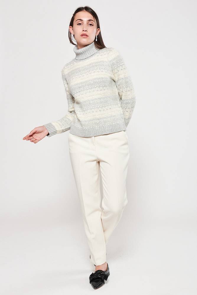 Rrocco Ragni Maglia jacquard a collo alto Offerta natalizia