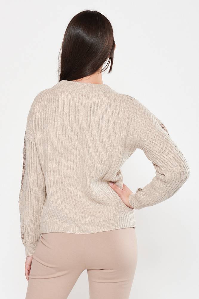 Rrocco Ragni Maglia con paillettes ad intarsio Offerta Pasqua