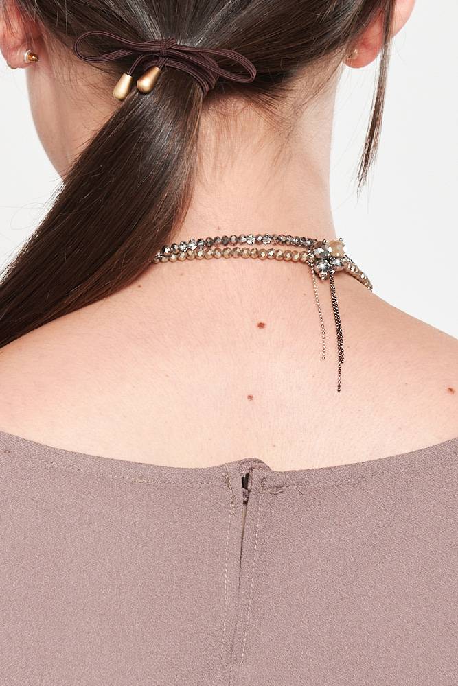 Rrocco Ragni Collana con cristalli e monile Offerta Anniversario