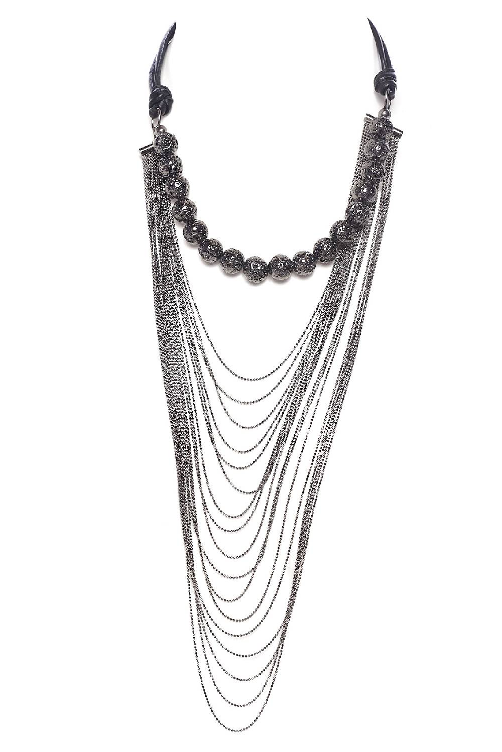 Rrocco Ragni Collana con boules e monile Vendita calda