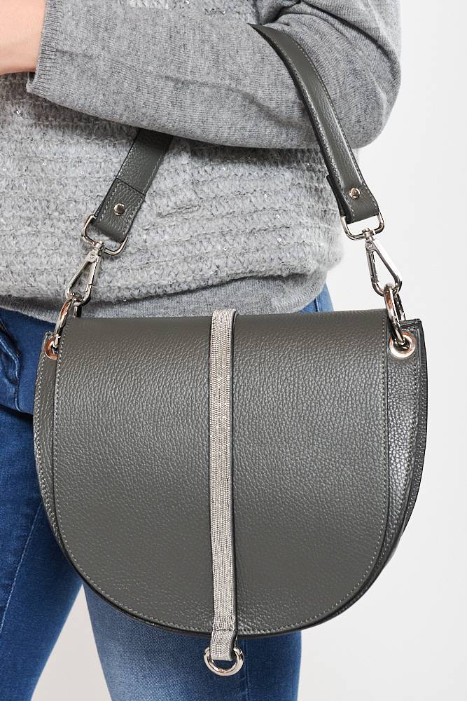 Rrocco Ragni Borsa in pelle con monile Online Outlet