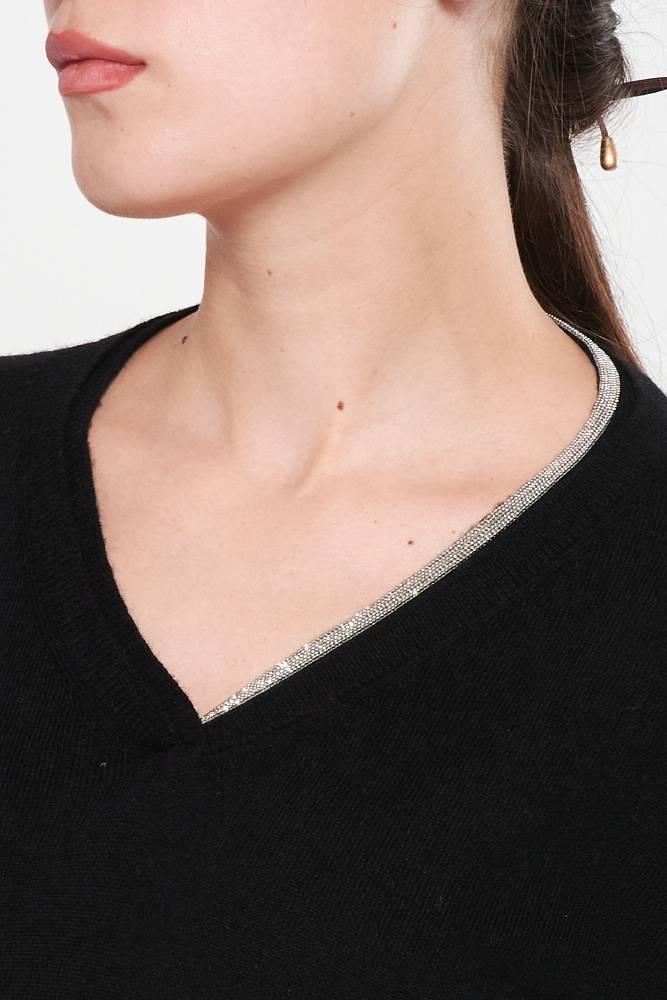 Rrocco Ragni Maglia scollo a V con monile Only for today