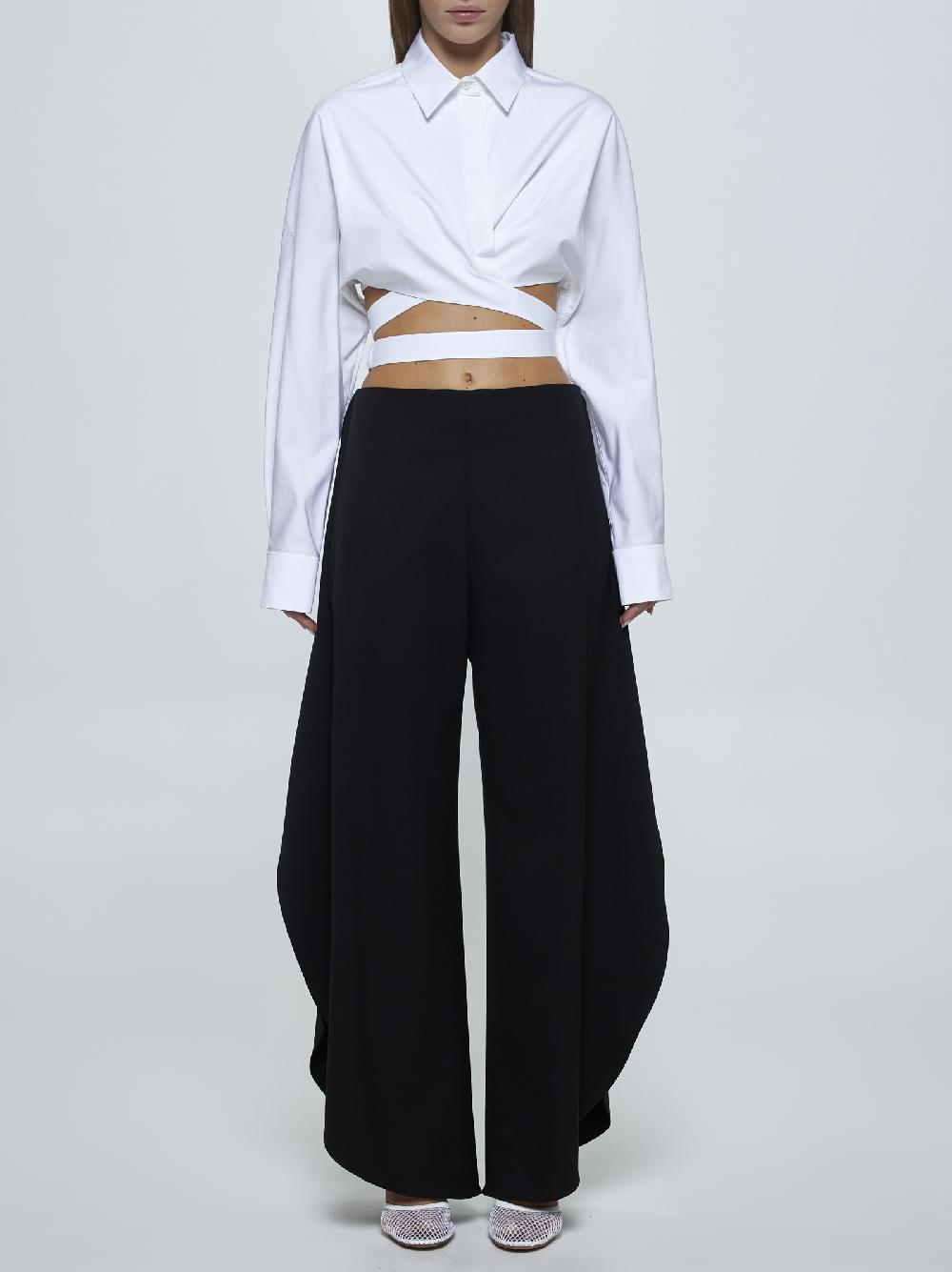 ALAÏA Pantaloni Round in lana stretch Novità