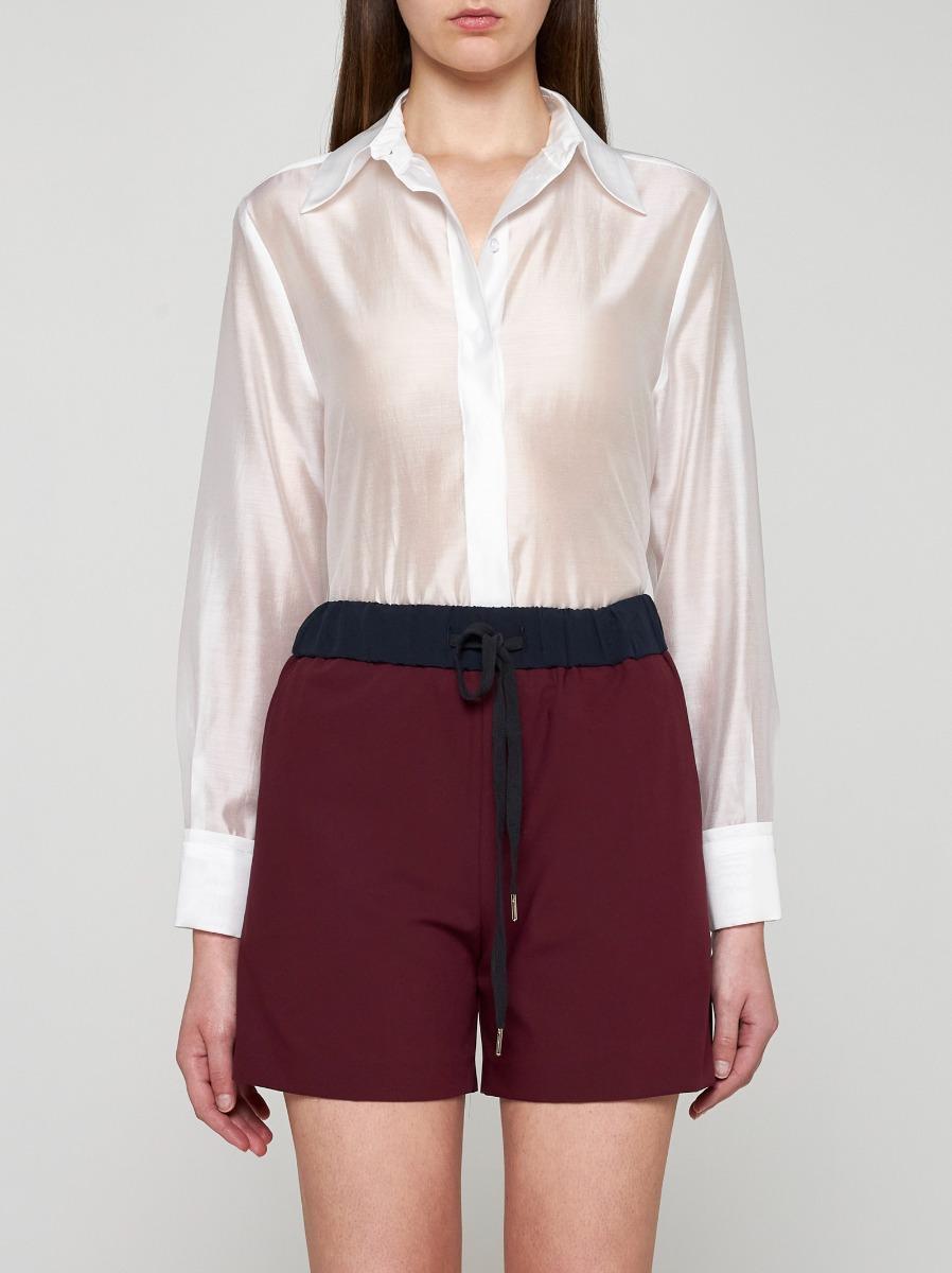BLANCA VITA Shorts Brassavola in seta In Vendita