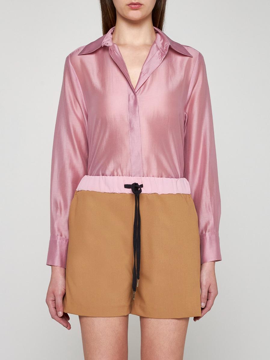 BLANCA VITA Shorts Brassavola in seta Offerte
