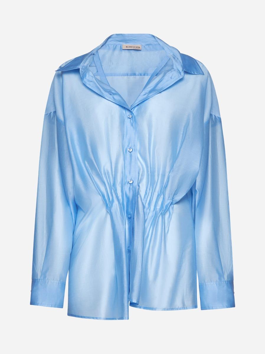 BLANCA VITA Camicia Caesalpina misto lyocell