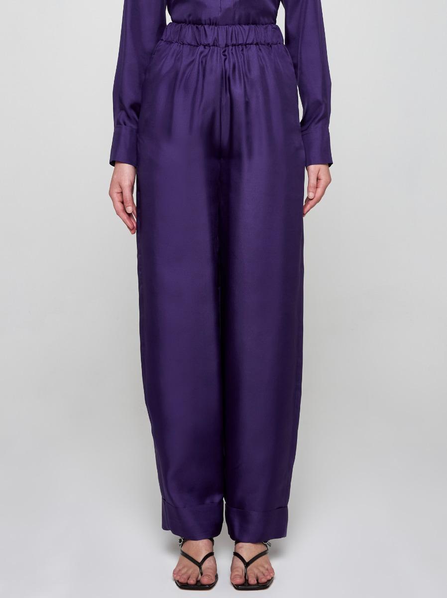 BLANCA VITA Pantaloni Petroy in seta Qualità Garantita