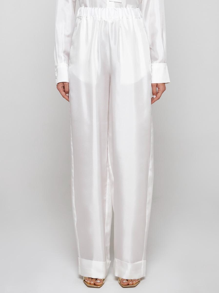 BLANCA VITA Pantaloni Petroy in seta Negozi Online