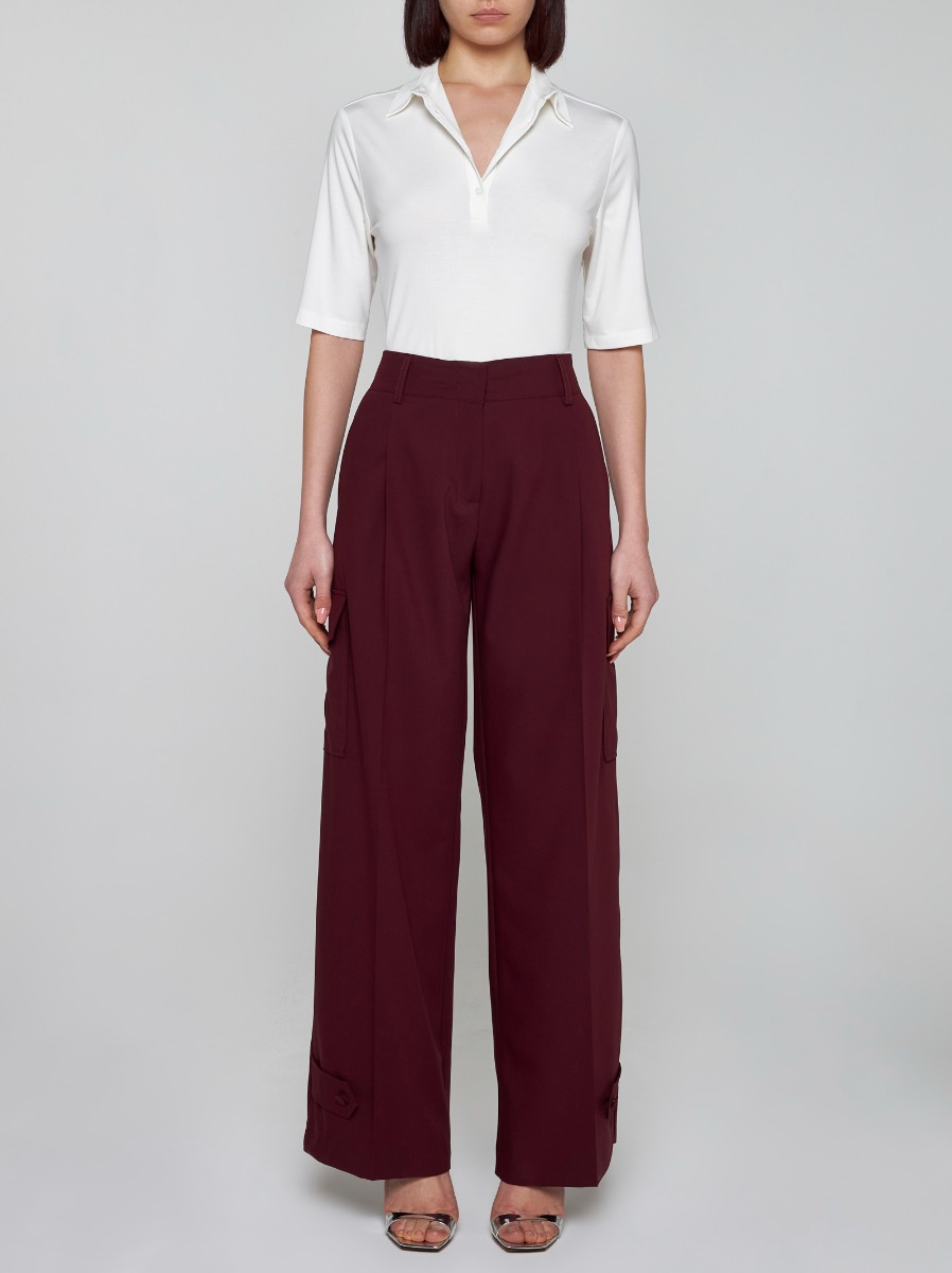 BLANCA VITA Pantaloni cargo Philody in seta Promozione Limitata