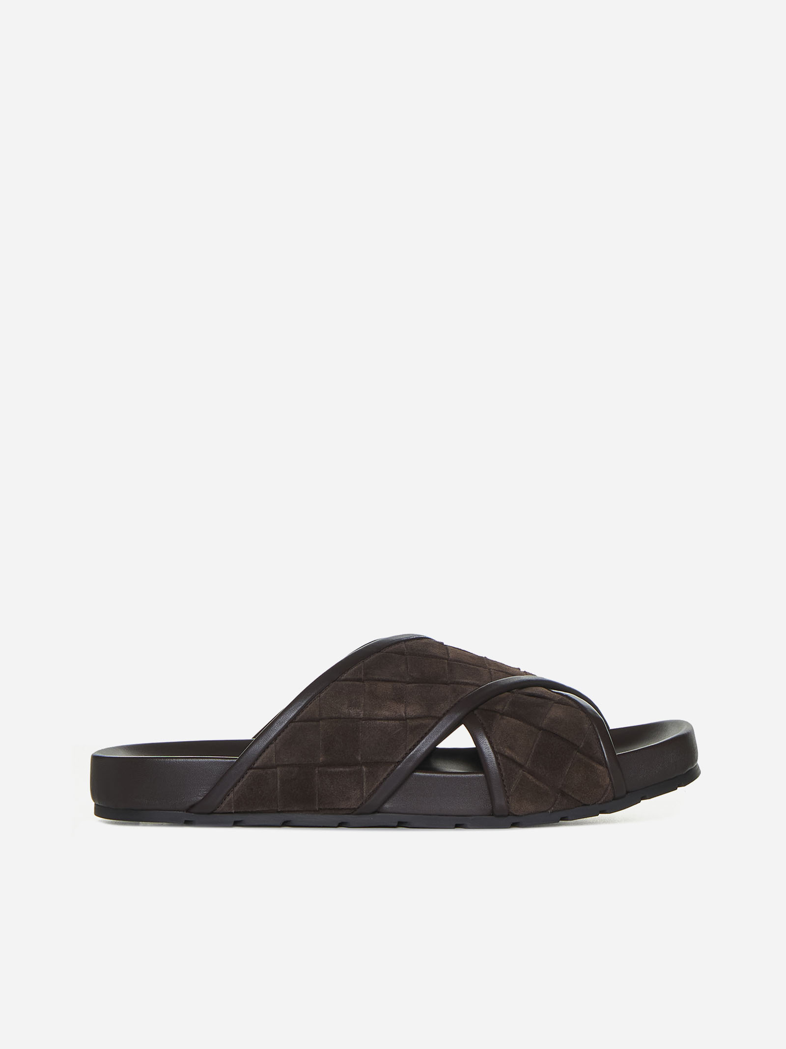 BOTTEGA VENETA Sandali Tarik in suede Intrecciato