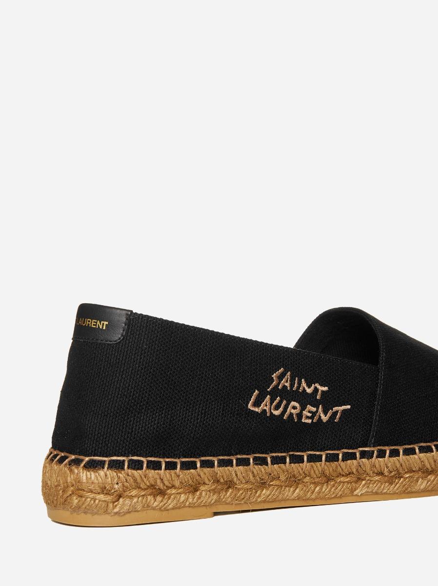 SAINT LAURENT Espadrillas in tela con logo Hotsell