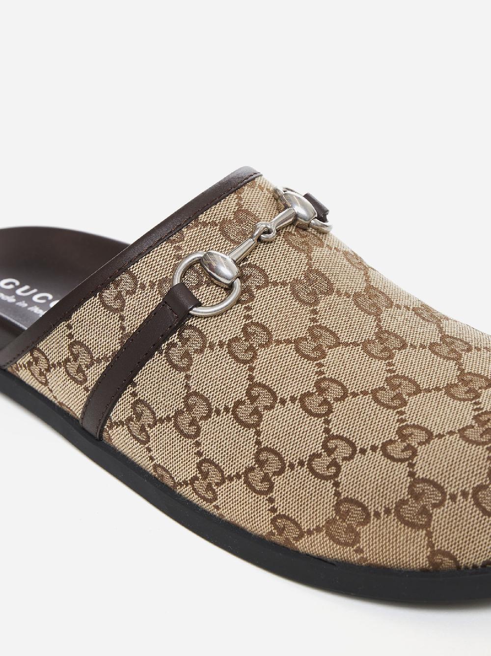 GUCCI Mules in tessuto GG Vendita Calda