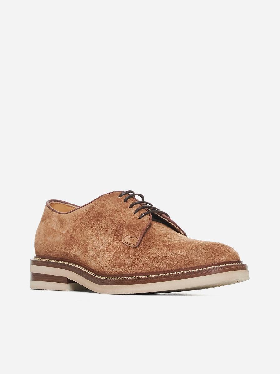 BRUNELLO CUCINELLI Derby in suede Negozio