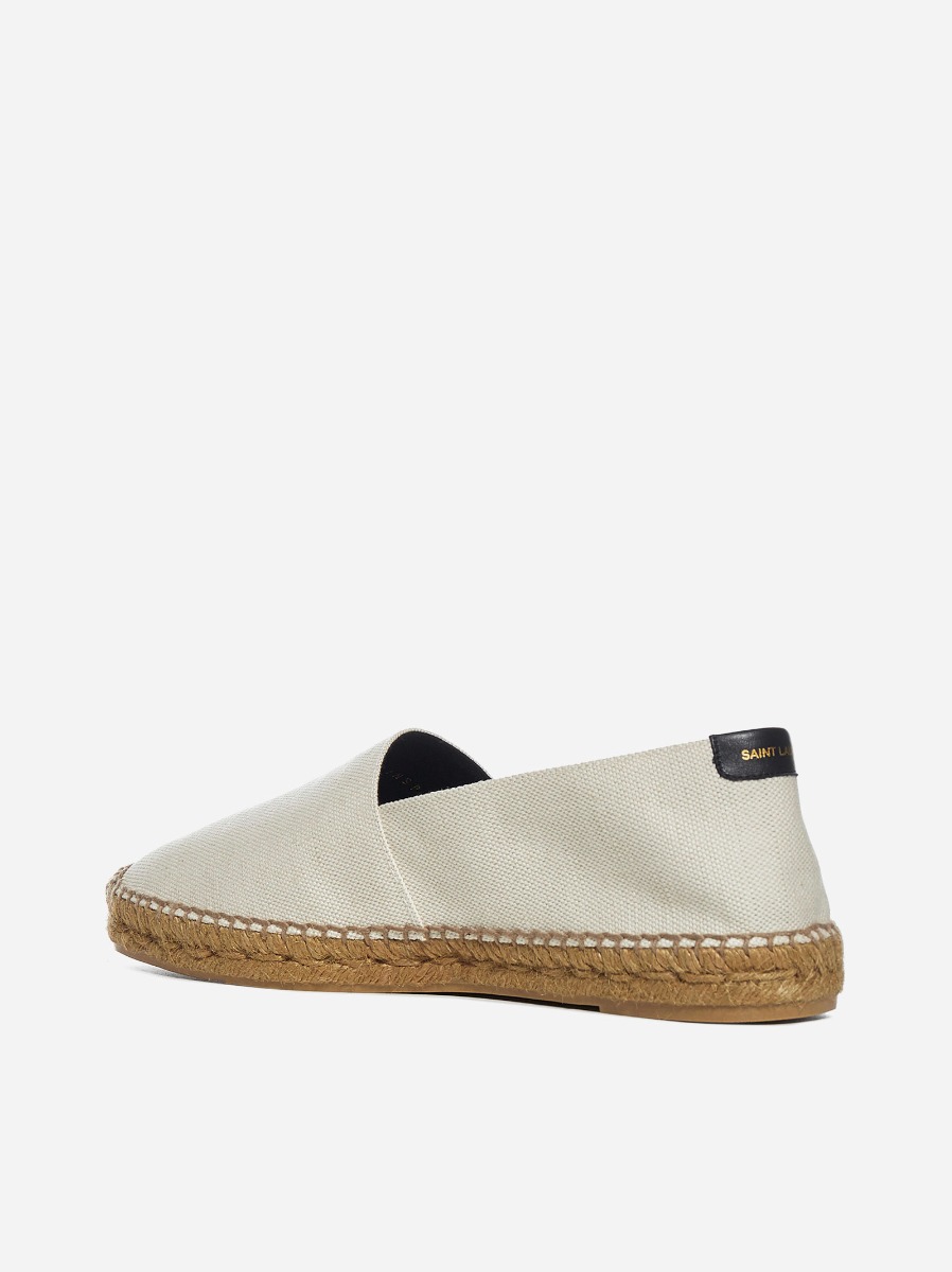 SAINT LAURENT Espadrillas in tela con logo Moda