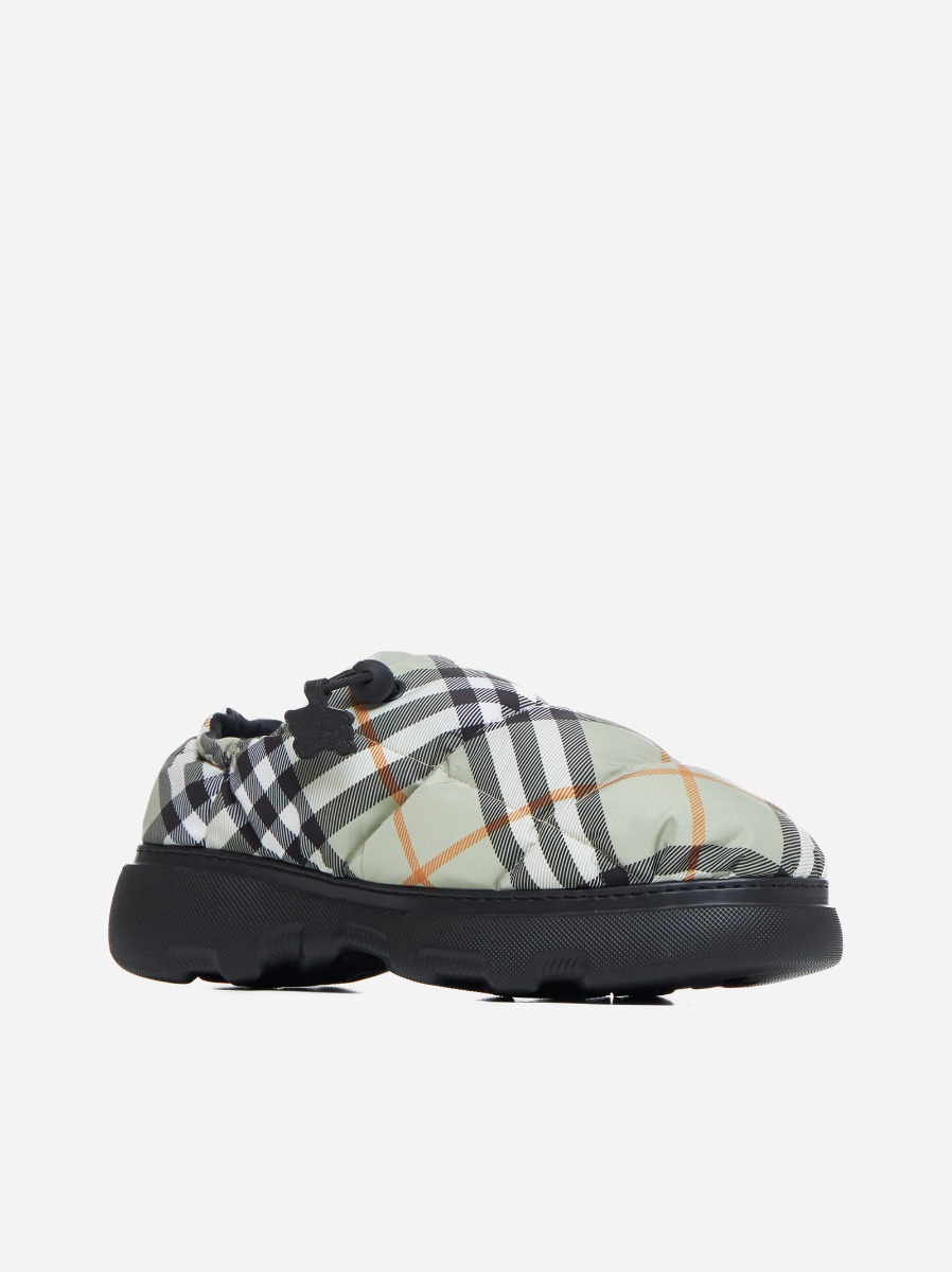 BURBERRY Slip-on Pillow in nylon check Italia