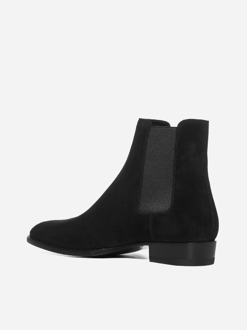 SAINT LAURENT Stivali Chelsea in pelle scamosciata Outlet