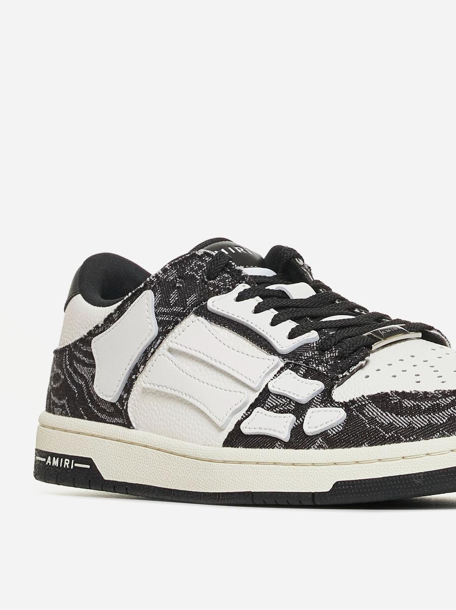 AMIRI Sneakers Skel Bandana low-top in pelle e denim Saldi