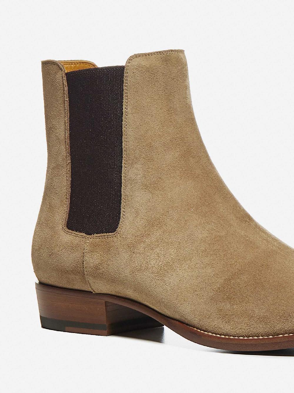 SAINT LAURENT Stivali Chelsea in pelle scamosciata Vendita Economica