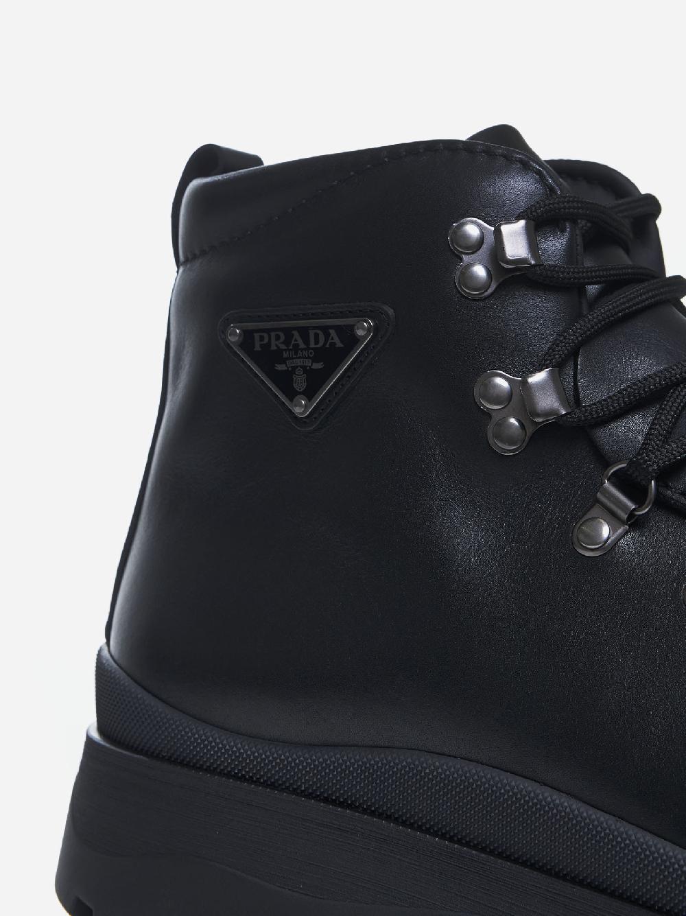 PRADA Stivaletti in pelle Saldi Di Fabbrica