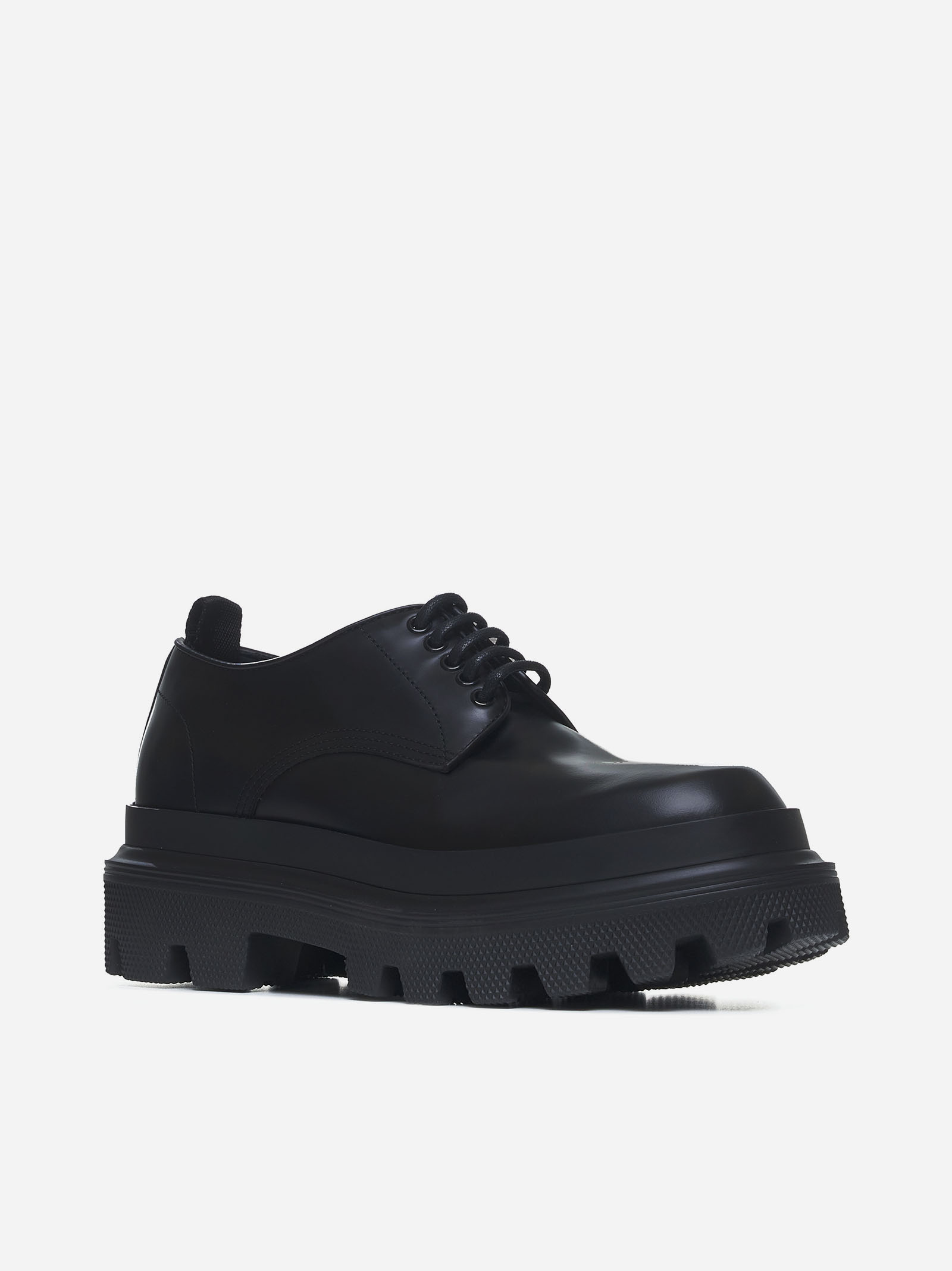 DOLCE & GABBANA Derby Trekking in pelle Italia