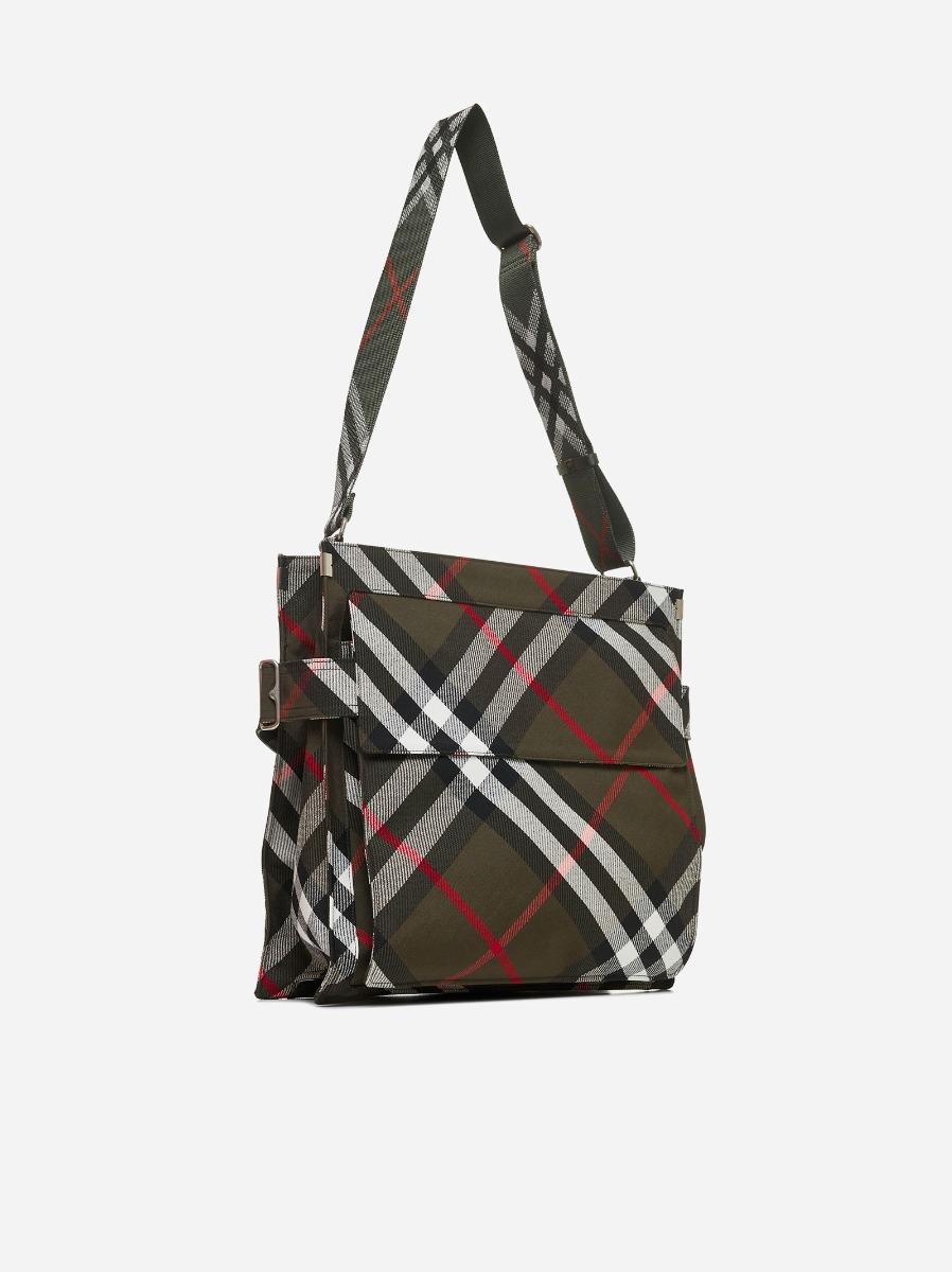 BURBERRY Borsa tote Trench media in tela check Shopping online