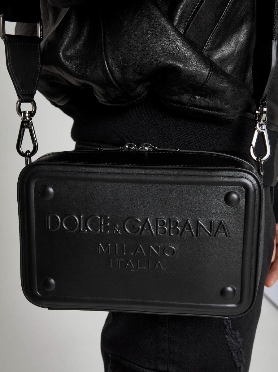 DOLCE & GABBANA Borsa in pelle con logo Convenienza
