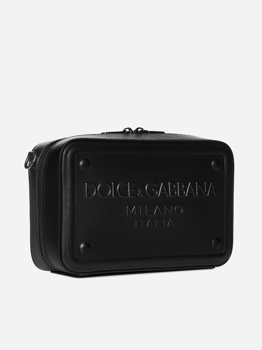 DOLCE & GABBANA Borsa in pelle con logo Convenienza