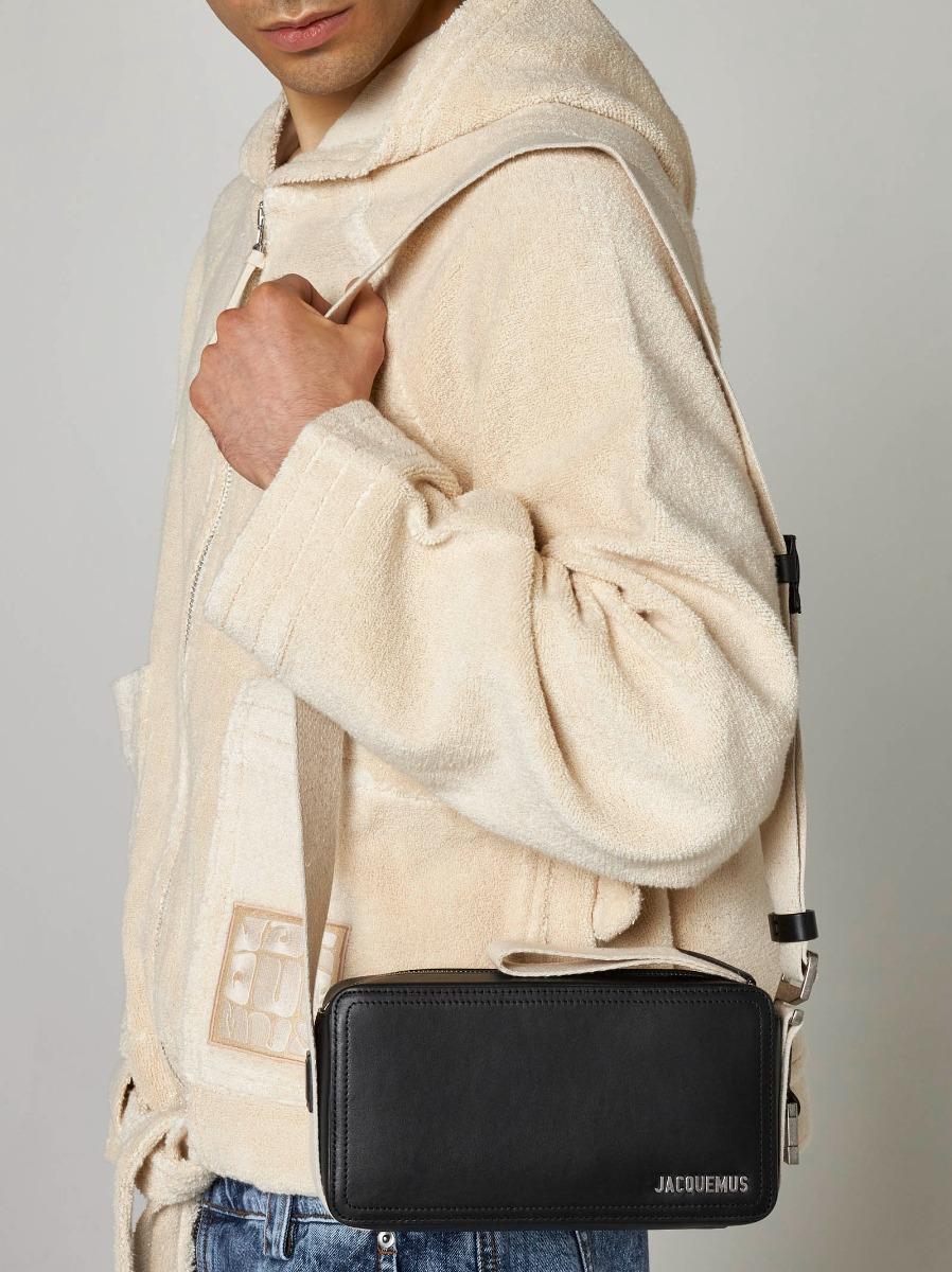 JACQUEMUS Borsa Le Cuerda Horizontal in pelle Vendita Economica