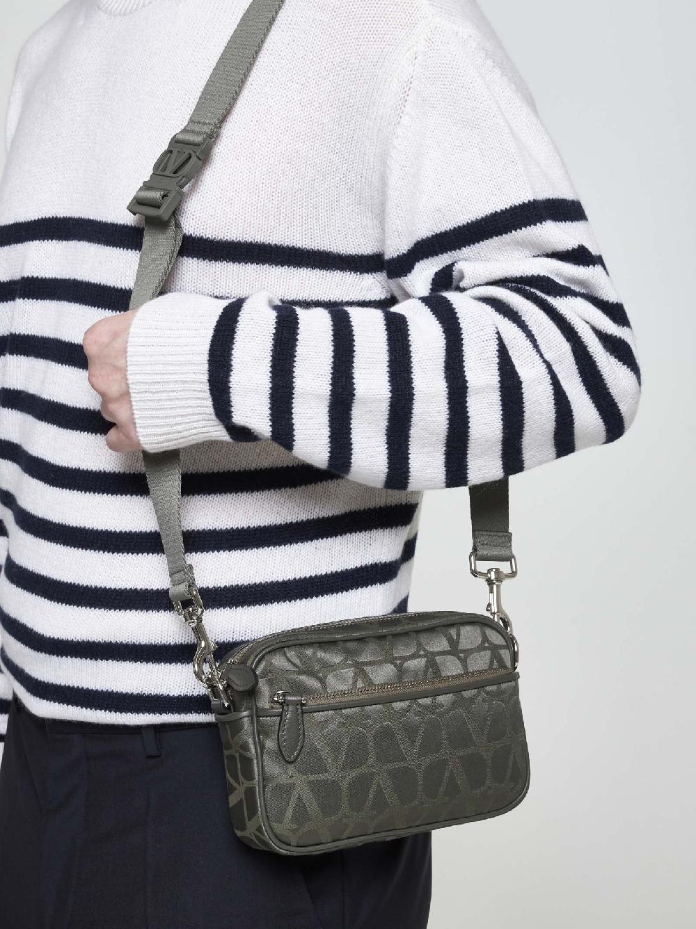 VALENTINO GARAVANI Borsa crossbody in tessuto Toile Iconographe In Linea