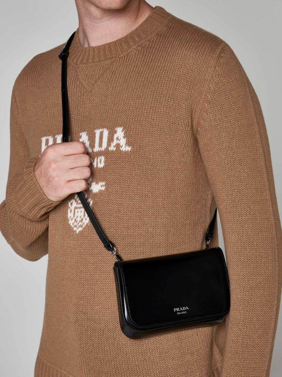 PRADA Borsa a tracolla in pelle Vendita