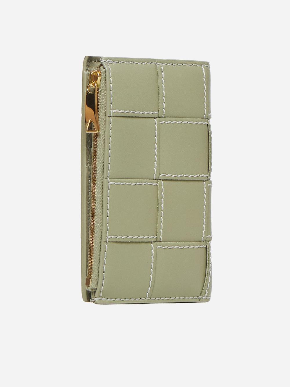 BOTTEGA VENETA Portafoglio Cassette medio in pelle Intreccio Consegna Veloce