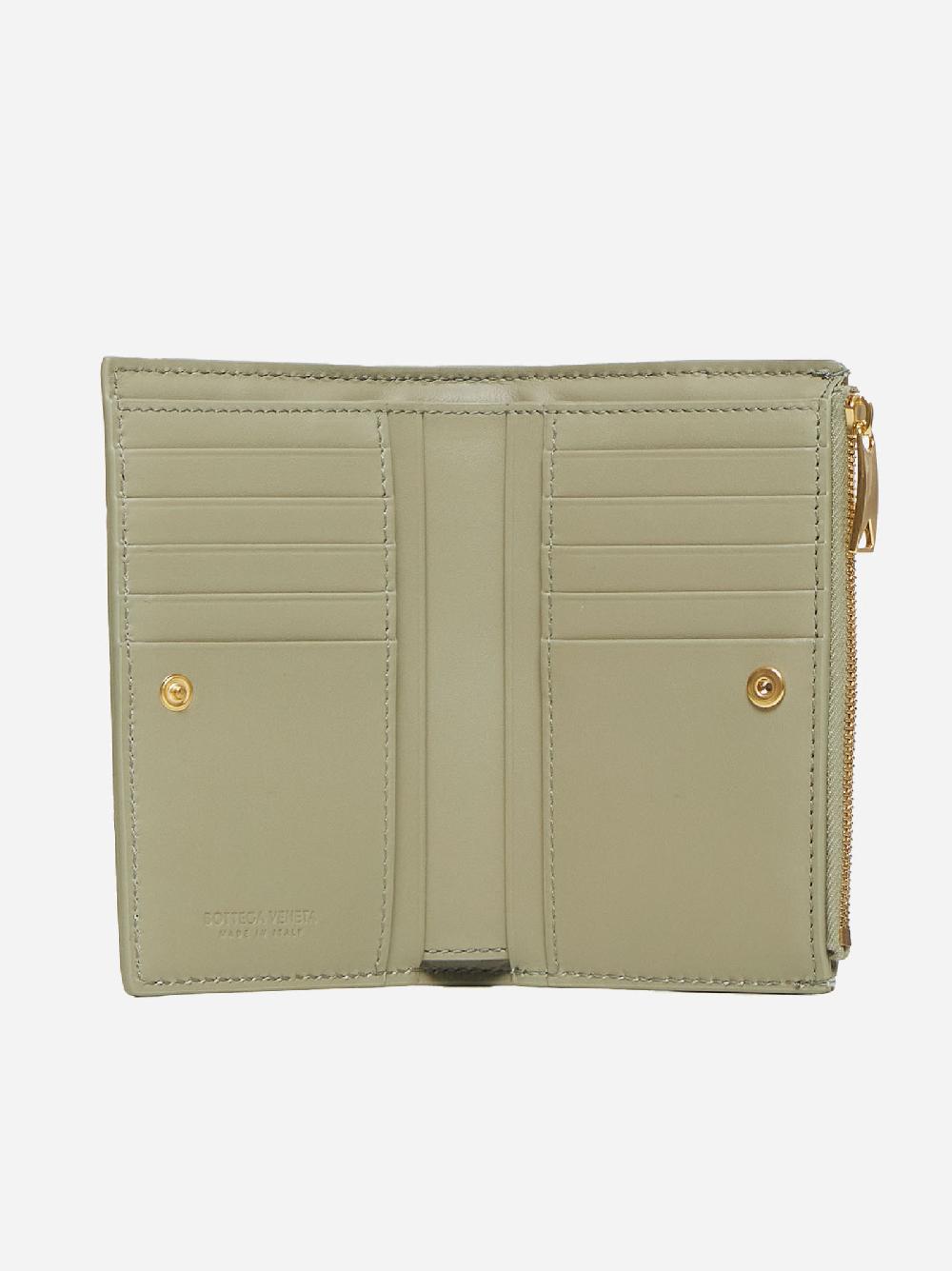 BOTTEGA VENETA Portafoglio Cassette medio in pelle Intreccio Consegna Veloce
