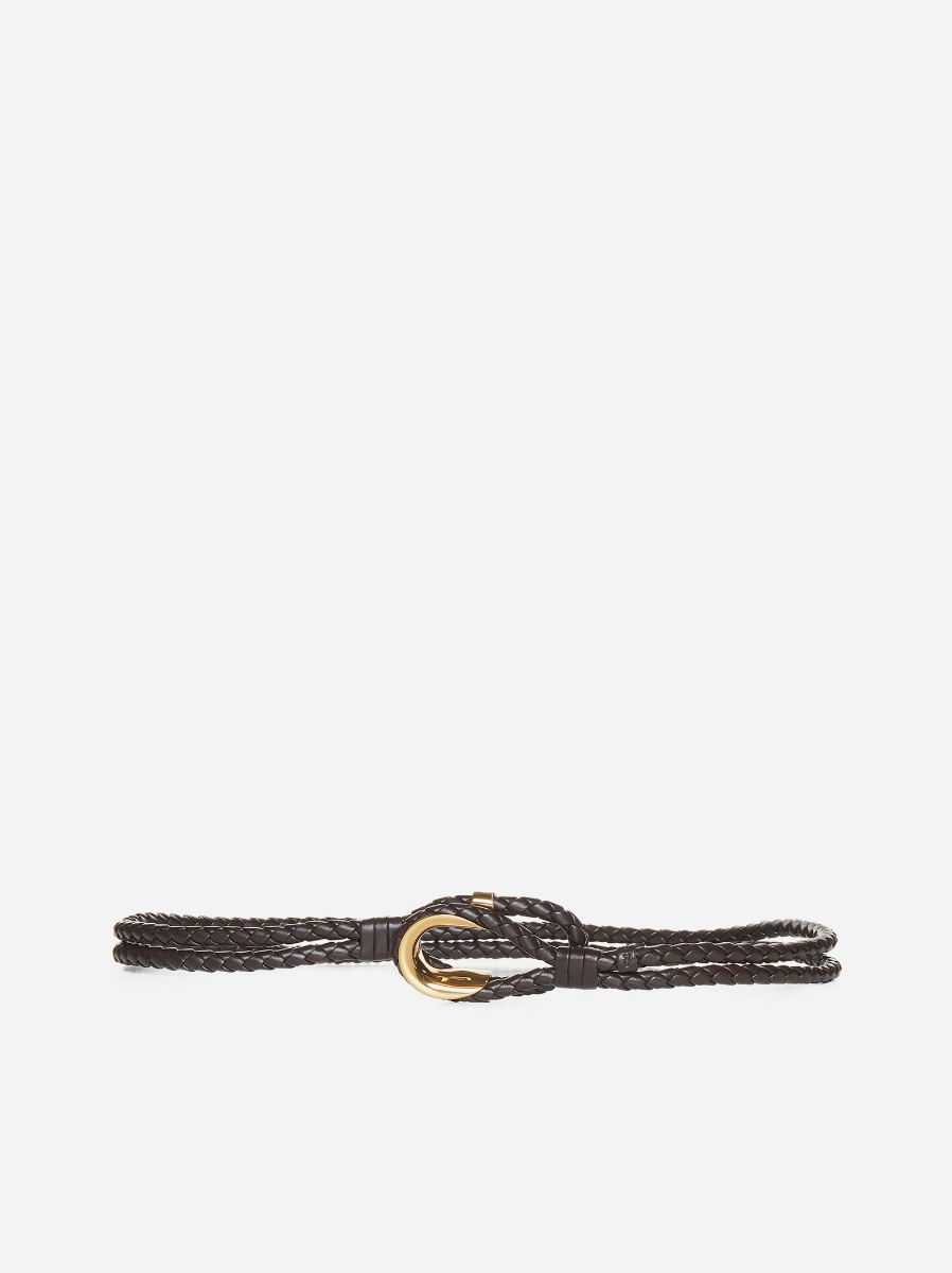 BOTTEGA VENETA Cintura Coaxial in pelle intrecciata