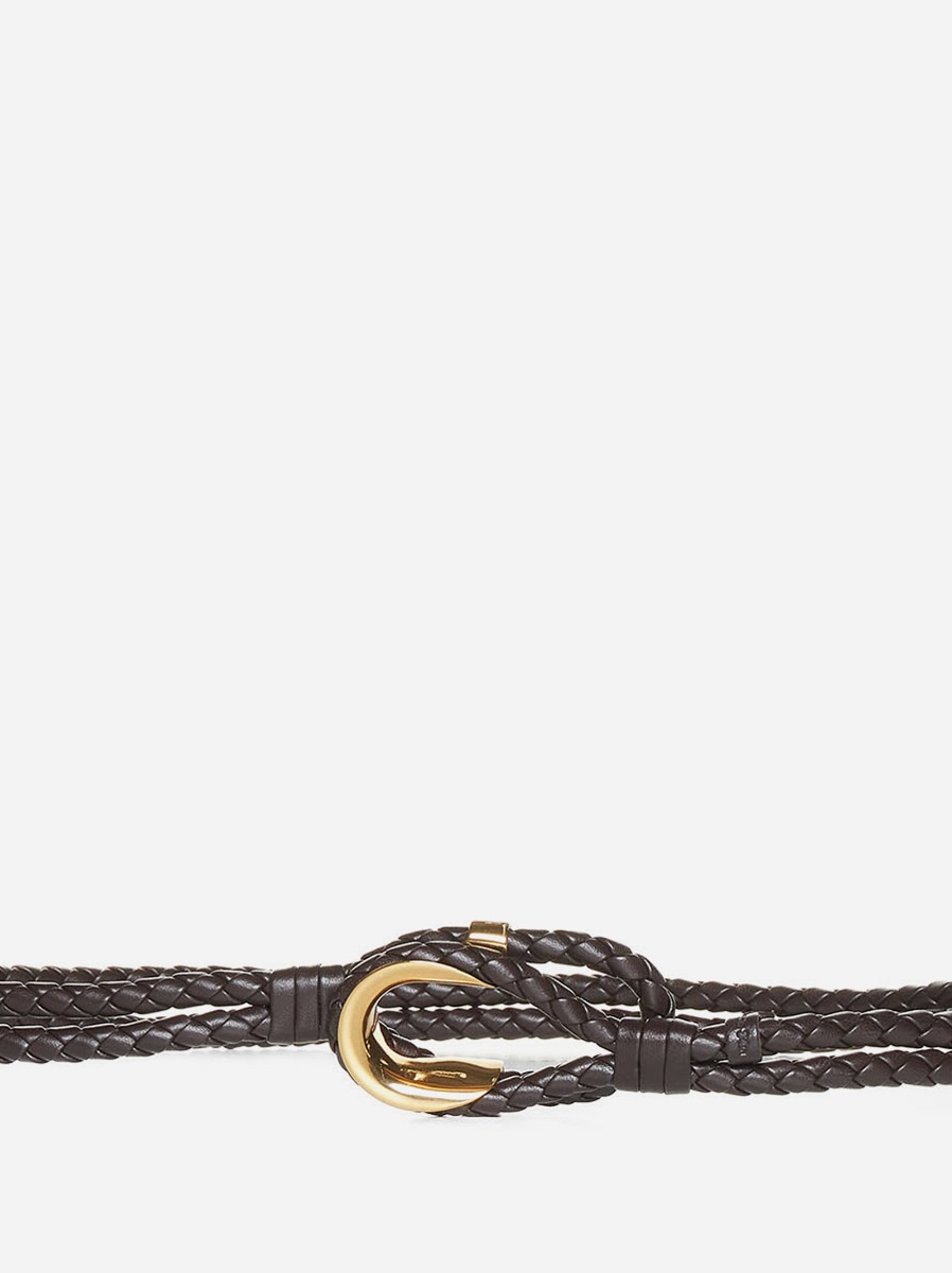 BOTTEGA VENETA Cintura Coaxial in pelle intrecciata 50% di sconto con spedizione gratuita