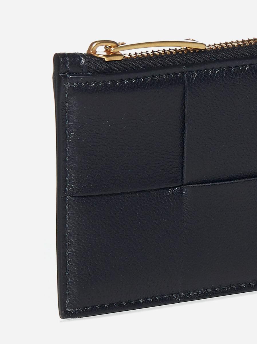 BOTTEGA VENETA Portacarte con zip in pelle Intreccio Novità