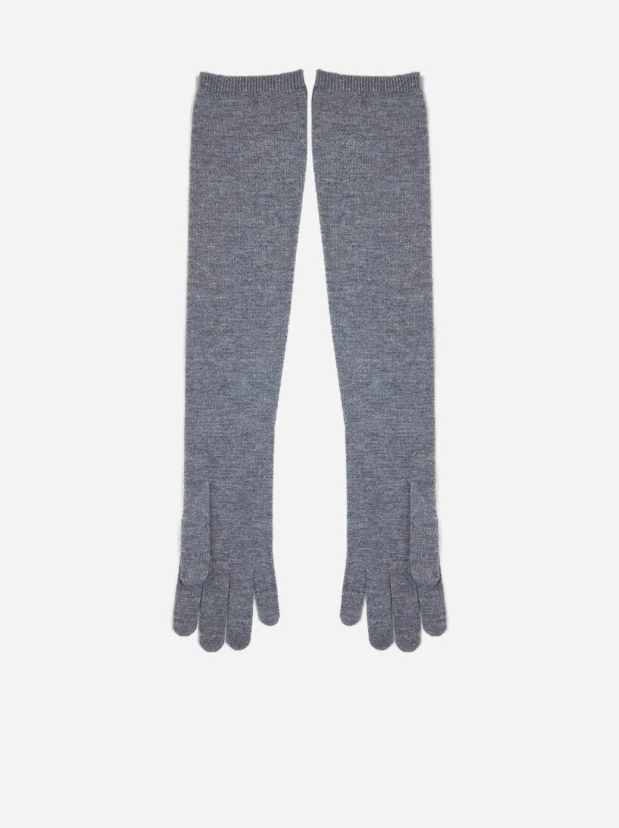 BRUNELLO CUCINELLI Guanti lunghi misto cashmere Offerte