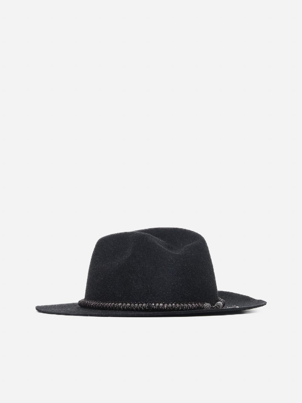 BRUNELLO CUCINELLI Cappello fedora in feltro Saldi Di Fabbrica